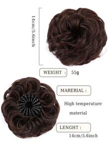 Synthetic Hair Bun Extensions Messy Curly Hair Scrunchies New StyleHairpieces Synthetic Chignon Donut Updo Hair Pieces For Women - Multicolor - View 7