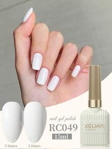 XEIJAYI 1 Bottle 4-Season Gel Nail Polish, 102 Color Options, Suitable For Nail Decoration, Nail Art, DIY Nail Salon, Great Gift For Women - 白色 - 查看 6