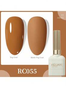 XEIJAYI 1 Bottle 4-Season Gel Nail Polish, 102 Color Options, Suitable For Manicure Decoration, Nail Art, DIY Nail Salon, Great Gift For Women - 駝色 - 查看 9