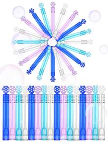 40pcs Christmas Snowflake Bubble Wands, No Water Needed, Suitable For Birthday Party Favors, School Events, Classroom Rewards, Outdoor Gifts, Christmas Gifts, Available In 10/20/40pcs - Multicolor - View 4