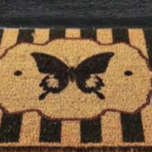 40x60 厘米天然椰棕门垫，采用耐用的 100% PVC 背衬 - 防滑、防尘刷表面 - 18-22 毫米厚耐用垫子，适合室内和室外使用，土耳其制造 - 彩色 - 查看 2