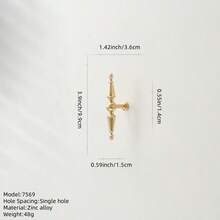 Gold Full Set Furniture Handles, Suitable For Any Furniture Including Drawers, Cabinets, Doors, Made Of Zinc Alloy, French Luxury Style Cabinet Pulls - Gold - View 17