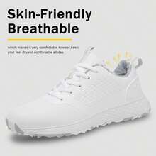 Women Golf Shoes Golf Sport Sneakers Size5-9.5-2025 - Black - View 8