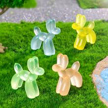 12pcs Miniature Glow-In-The-Dark Dog Figurines, Car Decor, Micro Landscape Ornaments, Suitable For Holiday Parties, Birthday Gifts, And Festival Surprises For Ages 14+, Cute Dog Decor For Halloween, Christmas Parties