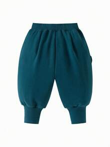 mini bala Kids Bubble Pants Soft Comfortable Durable Loose Fit Casual Everyday Trousers - Blue-green - View 5