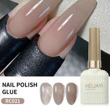 XEIJAYI 1瓶15毫升凝胶指甲油，四季皆宜的美甲产品，可卸LED凝胶指甲油，DIY家用美甲沙龙，夏季美甲护理礼物，送给女士和女孩的指甲 - 灰色 - 查看 7