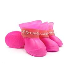 4pcs/Set S/M/L/XL/XXL Cat & Dog Outdoor Ankle Boots, Pet Waterproof Rain Shoes, Non-Slip Rubber Boots, Pet Accessories, Pet Waterproof Shoes, Soft Bottom Won't Fall Off Dog Paw Covers, Pet Warm Shoes For Autumn/Winter - Multicolor - View 41