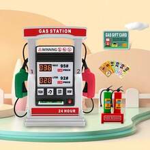 Kids Smart Gas Station Toy With Voice Guidance, Card Swipe & Interactive Counting System - Realistic Pretend Play Money & Fuel Pumps, Educational Car Refueling Playset, Role-Play Learning Game For Motor Skills Development - Multicolor - View 7