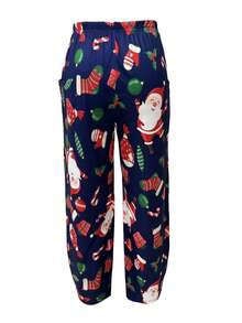 بنطلون بوليزو مطبوع بطباعة كرتونية للجيب للنساء كبيرات الحجم، خريف/شتاء