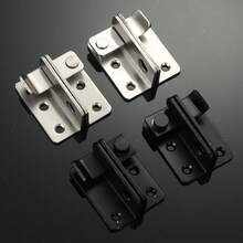 Cerrojo de de acero inoxidable resistente - Cerradura de puerta de de doble cara para graneros, jaulas de mascotas y puertas resistentes al fuego - Apto para mano izquierda y derecha, 1 pieza