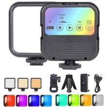 Luz de fotografía de relleno LED RGB a todo color recargable con soporte y múltiples modos de cambio - RGB - Ver 2