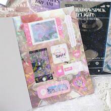 20 folhas de adesivos decorativos para diário, colagem, suprimentos para scrapbook, adesivos para diário de arte, colagem, artesanato, caderno, álbum, adesivos, decorações de feriado, Natal, Halloween, Dia dos Namorados