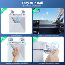 Fonken磁吸式汽车天窗后窗支架，适用于Starlink Mini配件