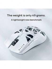 RAZER Ratón VIPER MINI SIGNATURE EDITION Diseño ultraligero Tecnología inalámbrica de baja latencia para juegos Ratón óptico de tercera generación Estable y confiable Más duradero Batería de larga duración - Blanco - Ver 2