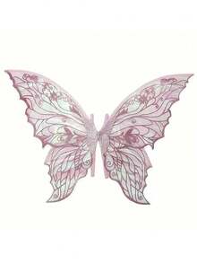 1 pieza Alas de hada de fiesta, accesorios de disfraz de alas de mariposa brillante para mujer para carnaval, fiesta, boda y cumpleaños, alas de mariposa dorada deslumbrante