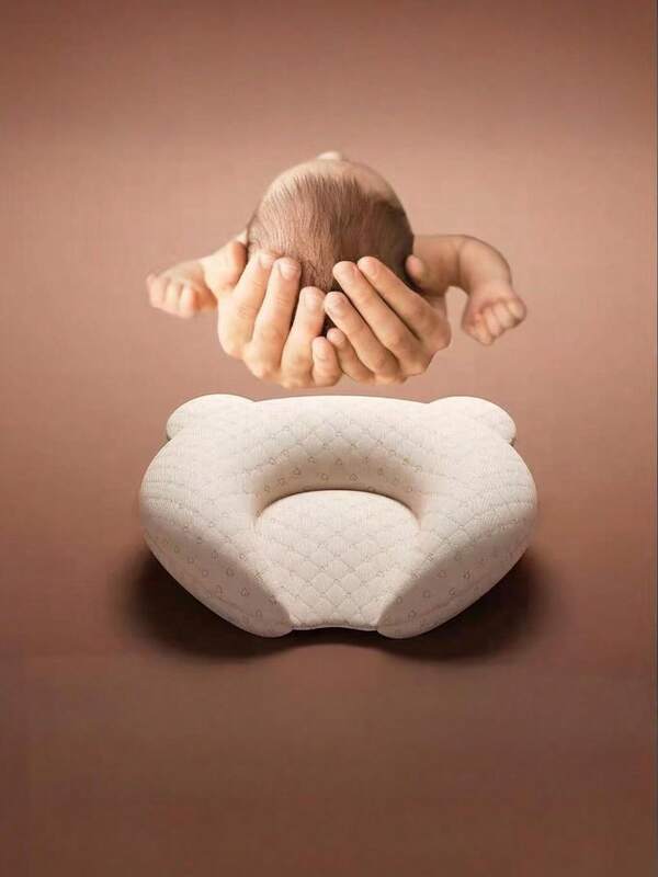 1pc Newborn Shaping Pillow 0-1 Year Old Baby Head Triangle Correction Pillow Nap Pillow Ergonomically Designed To Protect Your Baby's Spine To The Maximum