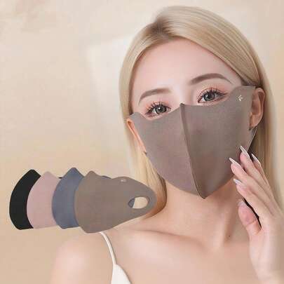 1 Piece - Winter Thick Mask For Men And Women Outdoor Cycling Sports Golf Breathable Thick Windproof Mask - Suitable For Women