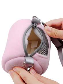 便携式仓鼠背包 - 柔软透气的仓鼠及小型宠物旅行包（舒适圆形设计 - 非常适合带宠物去看兽医和户外探险）