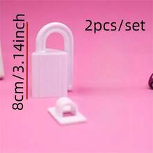 2 Stücke/Set 360° drehbarer Anti-Einklemmschutz Türstopper, geeignet für Schlafzimmer- & Badezimmertüren, verhindert Fingerklemmen (Weiß)