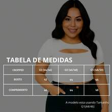 Cropped Plus Size Hollow Neckline Comfort And Elegance - trắng - Xem 2