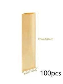 50/100 túi giấy Kraft, túi đựng đồ ăn nhẹ bằng giấy Kraft, túi đựng dụng cụ chống dầu mỡ, thích hợp cho các loại dụng cụ dễ dính dầu mỡ, dao kéo, bánh quy, bánh nướng, kẹo, v.v. | Bao bì đồ ăn nhẹ chống rò rỉ, thích hợp cho các bữa tiệc, dịch vụ ăn uống, xe bán thức ăn | Đám cưới, sinh nhật - Nhiều màu - Xem 9