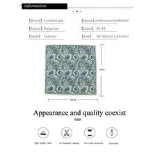 1 件新款设计欧美风格时尚涤纶腰果花印花 30 厘米 X 30 厘米男士口袋巾、手帕，适合宴会、生日、婚礼、派对穿着