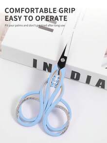 1pc Stainless Steel Ombre Precision Scissors, Multifunctional Vintage Beauty Embroidery Scissors Suitable For Facial Hair, Eyebrows, Eyelashes, Beard, Nose - Professional Beauty Scissors For Home, Travel And Outdoor Use,Makeup,Cheap,Room Decor,Vanity,Travel,Bedroom,Makeup Accessories