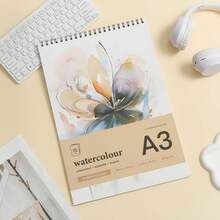 Watercolor Painting Sketchbook For Art Students With Doodle Pattern,15 Sheets(30Pages)260g Water Color Paper Back To School,Mother's Day,Mom's Gift,Back To School,School Supplies