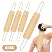 1 件天然去角质丝瓜络海绵，长丝瓜络身体磨砂膏，配有耐用绳柄，可重复使用的泡沫背部磨砂巾，用于按摩和深层清洁，去角质身体磨砂膏，符合人体工程学的设计，高品质去角质，自我护理程序，护肤配件，温和去角质，自我护理爱好者 - 黃色 - 查看 8