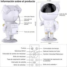 Proyector de Galaxias y Estrellas con Mando y Temporizador - Conejito espacial - Ver 4
