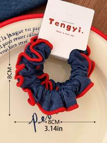 8个/套格纹撞色发圈，打造清新甜美造型，巧妙融合经典格纹图案，红蓝配色活力四射，为整体造型增添层次感和视觉亮点，轻松搭配各种服饰——适合女性和女孩，无论是高马尾、低发髻，还是简单的披散发丝，这些发圈都能轻松应对，是日常造型和头发护理的实用小物。马尾发圈、发圈、橡皮筋、发绳、发带、头饰、运动健身跑步服饰、美容家居发饰 - 彩色 - 查看 6