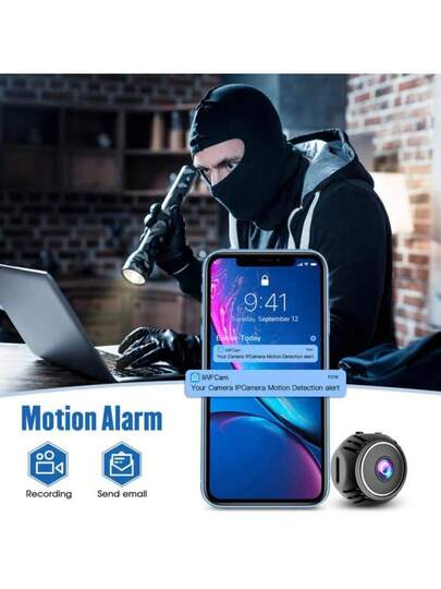 Small Mini WiFi Monitoring Camera, 2.4G Night Vision Motion Detection Home/Indoor/Outdoor Security Wide Angle IP Camera. view 8