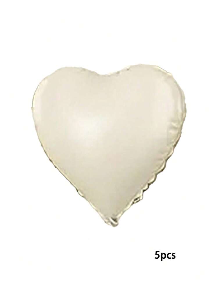 18-Inch Foil Heart Balloons For Wedding, Birthday, Proposal Party Decoration,Christmas - Cream - View 5