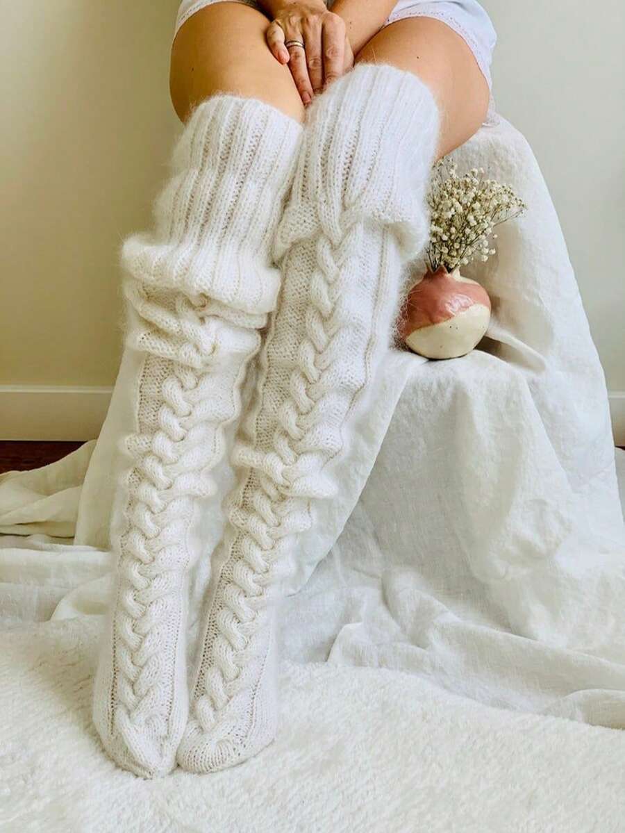 Women's Thigh High Socks, Over-The-Knee Socks, Ladies' Long Socks, Warm And Comfortable For Winter