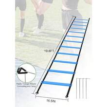Speed Agility Training Equipment Set 20ft Agility Ladder 10 Disc Cones Resistance Parachute 5 Resistance Bands And Carry Bag Football Soccer Basketball Fitness Drills For Adultsgift