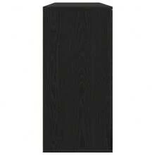 vidaXL Sideboards 2 pcs Rovere nero 79 x 38 x 80 cm Legno multistrato
