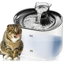 Bebedero para Gato con Luz LED, 74oz/2.2 L Fuente de Agua para Gatos, Fuente para Mascotas con Bomba Ultra Silenciosa, Dispensador con Filtros de Agua para Gatos, Perros y Mascotas, Sin BPA - 1 - Ver 8
