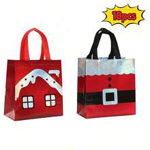 25pcs Christmas Gift Bags With Handles, Suitable For Gift Wrapping And Party Supplies, Small Gift Bags, Christmas Non-Woven Fabric Gift Bags, Festive Party Print Gift Bags, Large Birthday Gift Bags, Personalized Gift Bags, Holiday Gifts, Holiday Packaging, Classic Holiday, Decorative Bags, Sturdy Handles, High Quality Gift Bags, Holiday Gift Bags, Christmas Gift Bags, Small Gift Bags, Christmas Bags, 2026 New Year Gift Bags