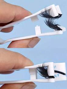 1pc/2pcs Magnetic Eyelash Curler, V-Shaped Eyelash Holder, Portable False Eyelash Wearer, No Battery Required, Classic Eyelash Tool For Beauty And Personal Care. The Magnetic Eyelash Curler Is Convenient To Use With A V-Shaped Eyelash Clip That Is Magnetic And Easy To Wear, No Battery Required.