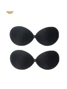 2pairs Invisible Bra Reusable Strapless Front Clasp Invisible Nipple Patches Women Backless Strapless Bra Seamless Self-Adhesive Silicone Nipple Cover Boob Pads Sticker Wedding Dress Lingerie Big Breasts And Small Breasts Are Suitable For No Stuffy Skin And No Curling. - Multicolor - View 17