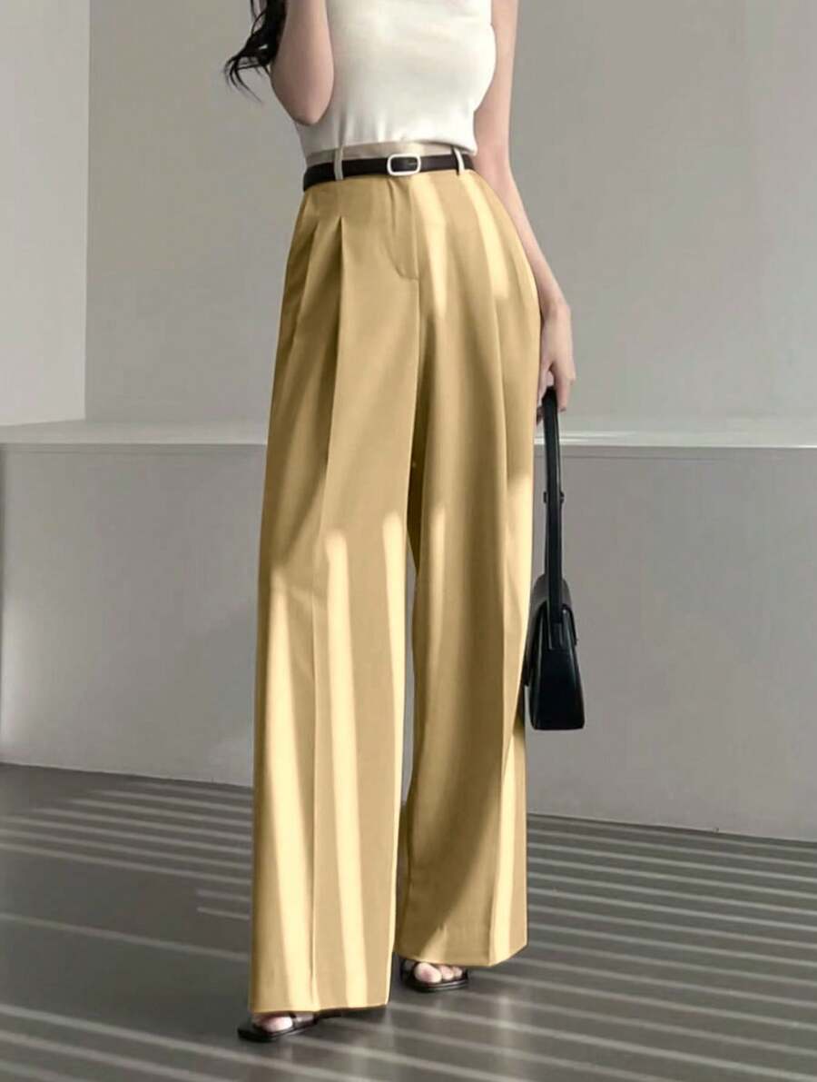 Simple, Versatile And Modern Casual Suit Pants - 卡其色 - 查看 1