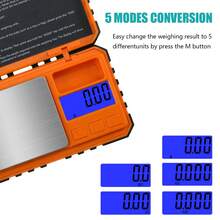 0.01g High Precision Electronic Scale 200g, Mini Jewelry Scale, Portable Pocket Scale, 2*AAA Batteries (Not Included)