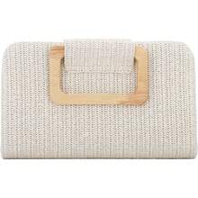 Straw Clutch Purses Women Summer Beach Bag Woven Evening Handbags Top Handle Shoulder Bag Vacation - 開始 - 查看 9