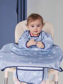 Baby Bibs With Tray, Toddler Waterproof Bib Placemat, Children's Highchair Cover - Multicolor - View 2