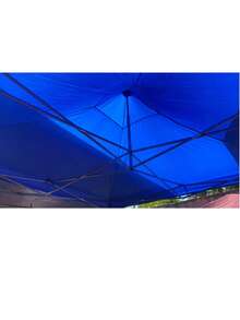 Carpa Toldo Plegable 3x3 Impermeable Y Reforzado  Color Azul Y ROJO - Azul - Ver 4