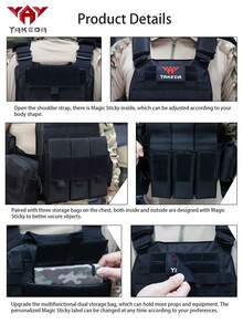 Adjustable Shoulder & Waist Hunting Vest, Expandable Triple Waist Pouch, Laser Perforated, Tear-Resistant, Suitable For Hunting, Outdoor Adventure And More