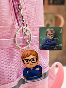 Customized Photo Keychain, Cute Keychain, Customizable Photo Bag Pendant, Unisex Keychain, Christmas Gift, Customized Cartoon Acrylic Keychain, Birthday Gift, Anniversary Gift, Gift For Friends, Family, Students, Moms, Boys, Girls, Personalized Gift - Style a - View 4
