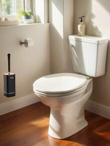 1pc Toilet Brush And Holder Silicone Toilet Bowl Brush Set Long Handle Modern Bathroom Cleaning Deep Cleaning Bathroom Accessories Home Bathroom Decor Fall Decor Back To School - Multicolor - View 11