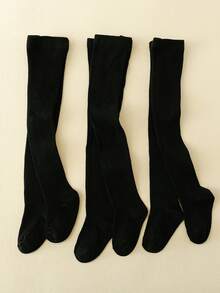 3 piezas Mallas a rayas blanco y negro para niños, adecuados para uso diario