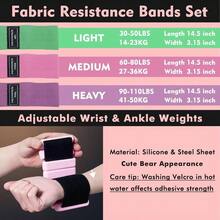 Pilates Ring And Ball Set, Adjustable Ankle Wrist Weights, Resistance Bands, Pilates Equipment Home Workout Kit To Tone, Sculpt And Strengthen, Fitness Magic Circle Rings Yoga Women - Hồng - Xem 5